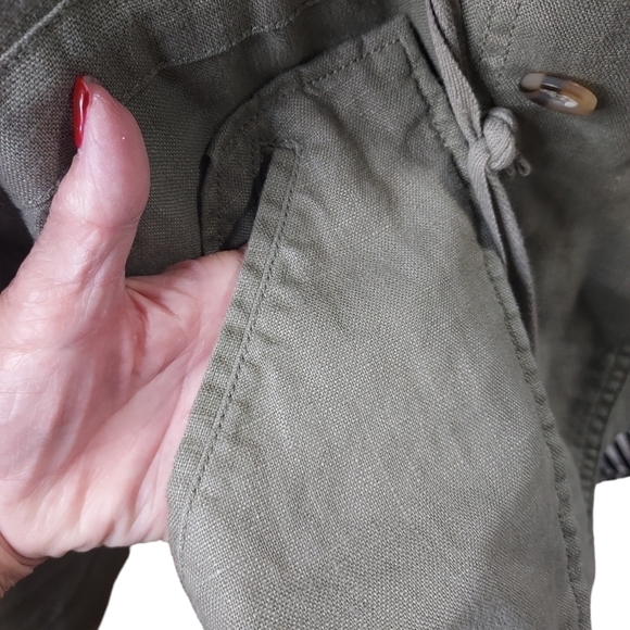 Sanctuary Women Safari Tencel Field Green utility Jacket Small - Picture 4 of 13